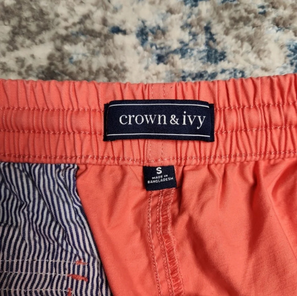 Crown & Ivy™ Men's Size Small 6" Twill‎ Deck Shorts Fishing Boating - Picture 2 of 3